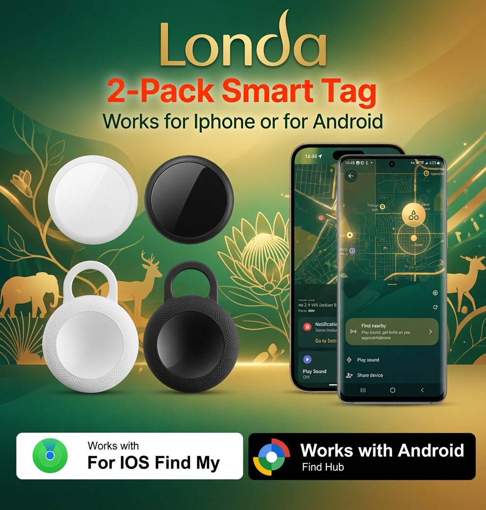 LONDA Smart Dual Tag – 2-Pack | Apple & Android